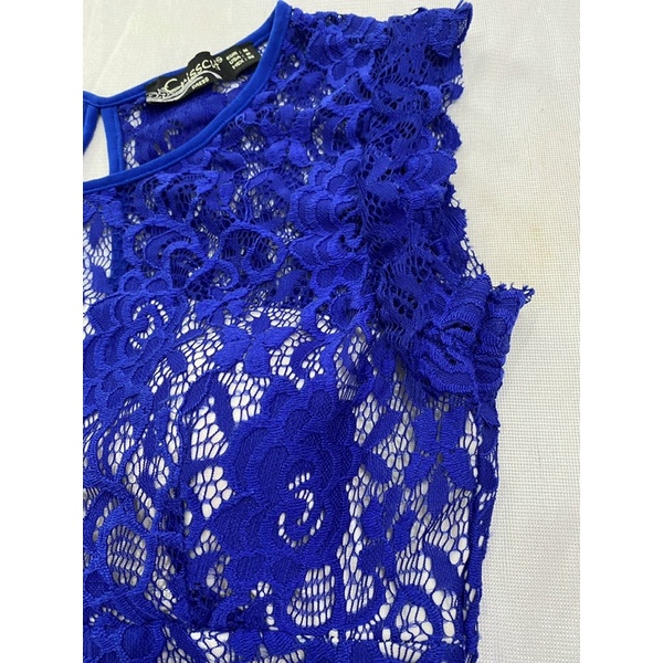 Đầm ren dáng dài có lót hàng xuất  - Thanh lý vnxk