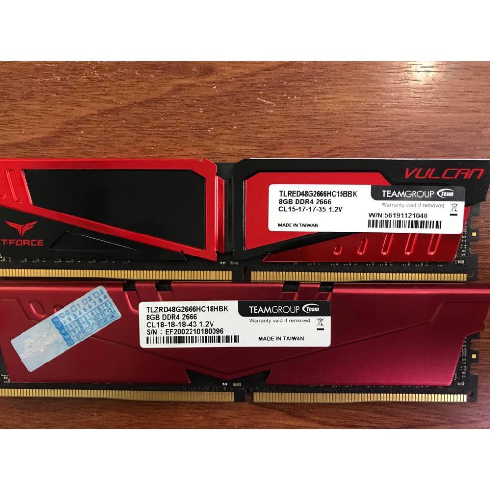 Ram 8G DDR4 8G/2800 GSKILL Ripjaws tản thép đỏ đẹp xịn sò còn bảo hành 09/2021 (giá khai trương )