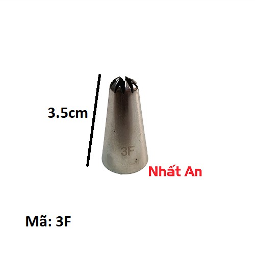 Đui bắt bông kem số 3F