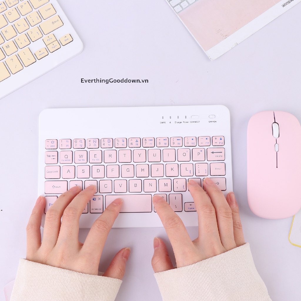 Bộ Bàn Phím Bluetooth Không Dây Cho Điện Thoại / Máy Tính Bảng