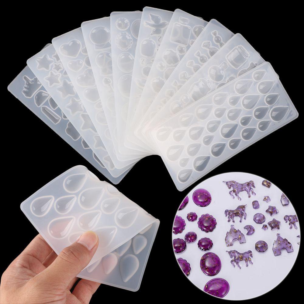 WATTLE 1 Khuôn Làm Móc Khóa Hình Ngôi Sao Bằng Silicone