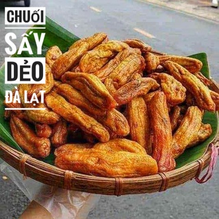 Chuối Sấy Dẻo Đà Lạt Không Đường Lon 500Gr