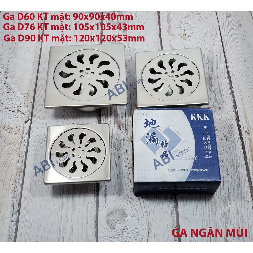 GA THOÁT SÀN KKK CHỐNG MÙI D60,D76,D90 INOX CAO CẤP GIÁ RẺ HÀ NỘI