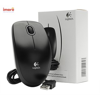 Chuột máy tính có dây logitech b100 đen chính hãng cổng usb bảo hành 12 tháng