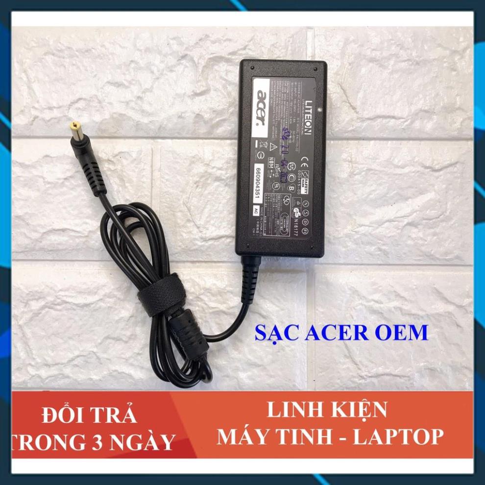 Sạc Laptop Acer 19V – 3.42A – 65W Cao Cấp ( ZIN ) Kèm Dây Nguồn [FREE SHIP ĐƠN TỪ 50K]