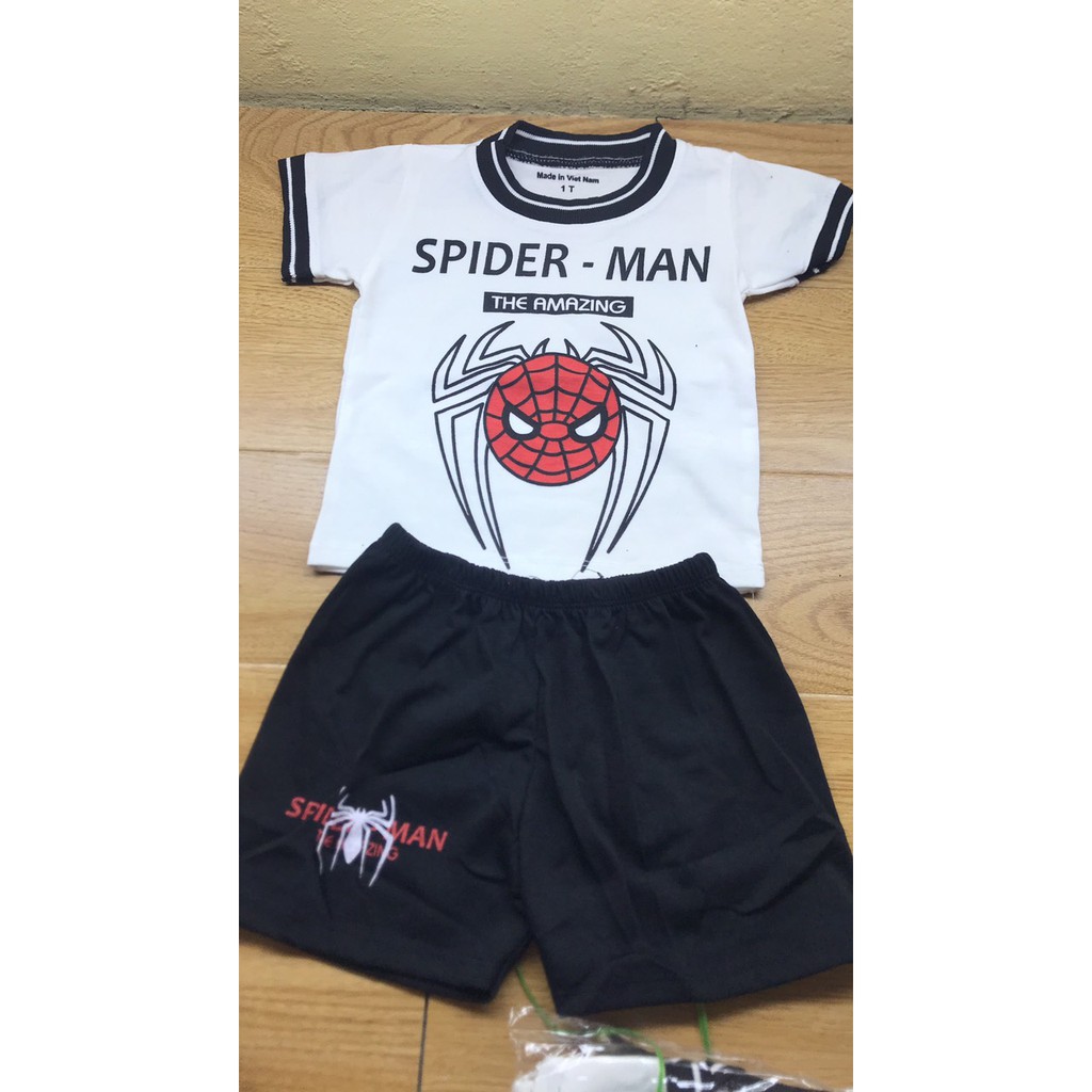 [SALE] ⚡8-18Kg⚡QTAE 027 - Bộ SPIDER-MAN cho các bé trai + bé gai