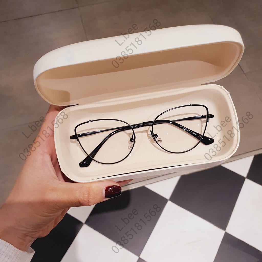 Gọng kính titan mắt mèo siêu xinh 1L1728B
