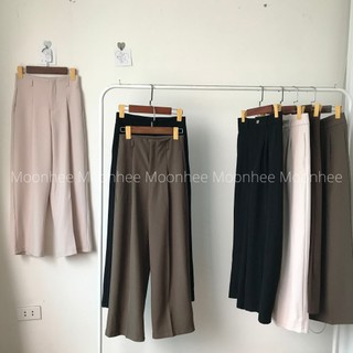 Quần Vải Cạp Cao 2 Đỉa q607 MoonHee