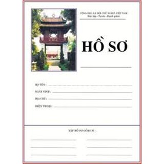100 vỏ hồ sơ xin việc, lưu trữ hồ sơ  L1 nắp cài tiện dụng