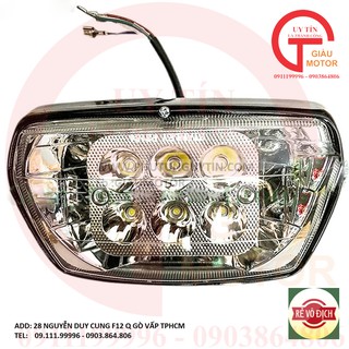 Hd-pha đèn 6 bóng led dành cho xe máy honda-dream thách thức mọi ánh sáng
