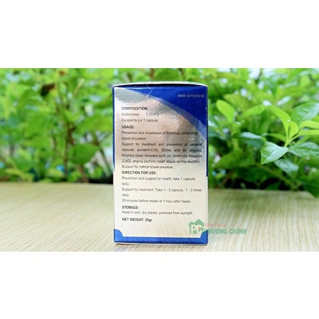 Viên Uống Hỗ Trợ Phòng Ngừa Tai Biến Mạch Máu Não Nattokinase F, Hỗ Trợ Điều Hòa Huyết Áp Hộp 50 Viên