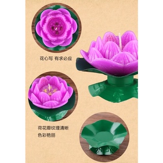 Bộ nến bông sen 8 sắc