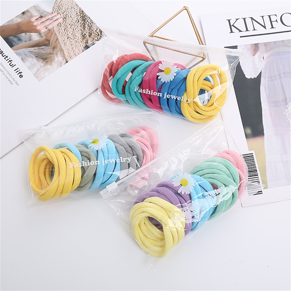 Dây Buộc Tóc Cao Su Co Giãn Đơn Giản Dành Cho Nữ