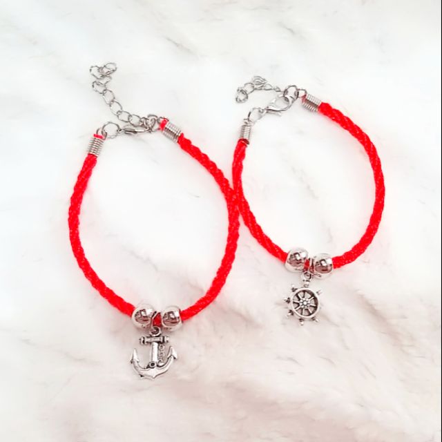 Vòng tay đôi mỏ neo bánh lái. 40k/cặp