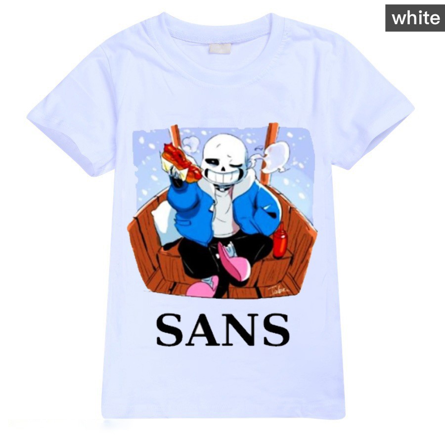 VÍP  Áo Thun Sans Game Undertale Màu Trắng Đen mẫu mới nhất
