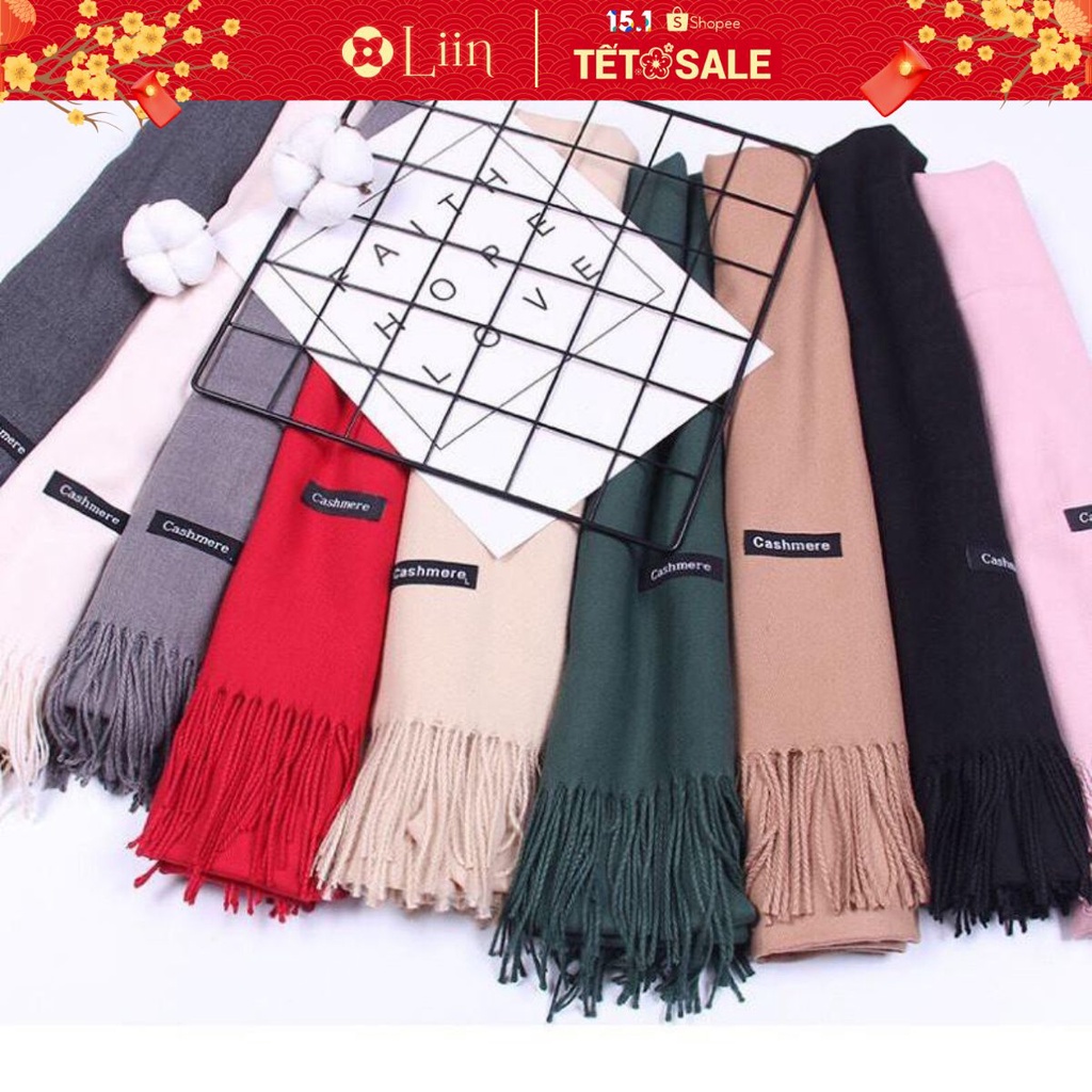 Khăn len choàng cổ thời trang nữ chữ Cashmere đủ màu Liin Clothing SP001