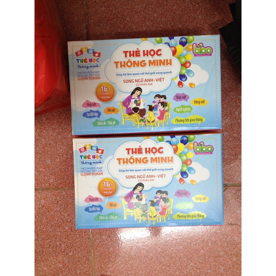 FLASH CARD VIỆT ANH ( BỘ 16 CHỦ ĐỀ 416 THẺ)(SHOP GIÁ SỈ)