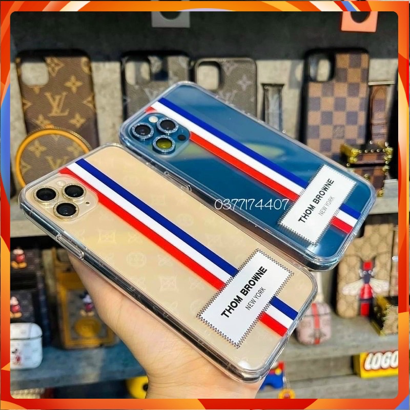 Ốp lưng IPhone trong suốt Thom Browne 💕FREESHIP💕 6s/6splus/7/7plus/8/8plus/x/xr/xs/11/12/13/pro/max/plus/promax