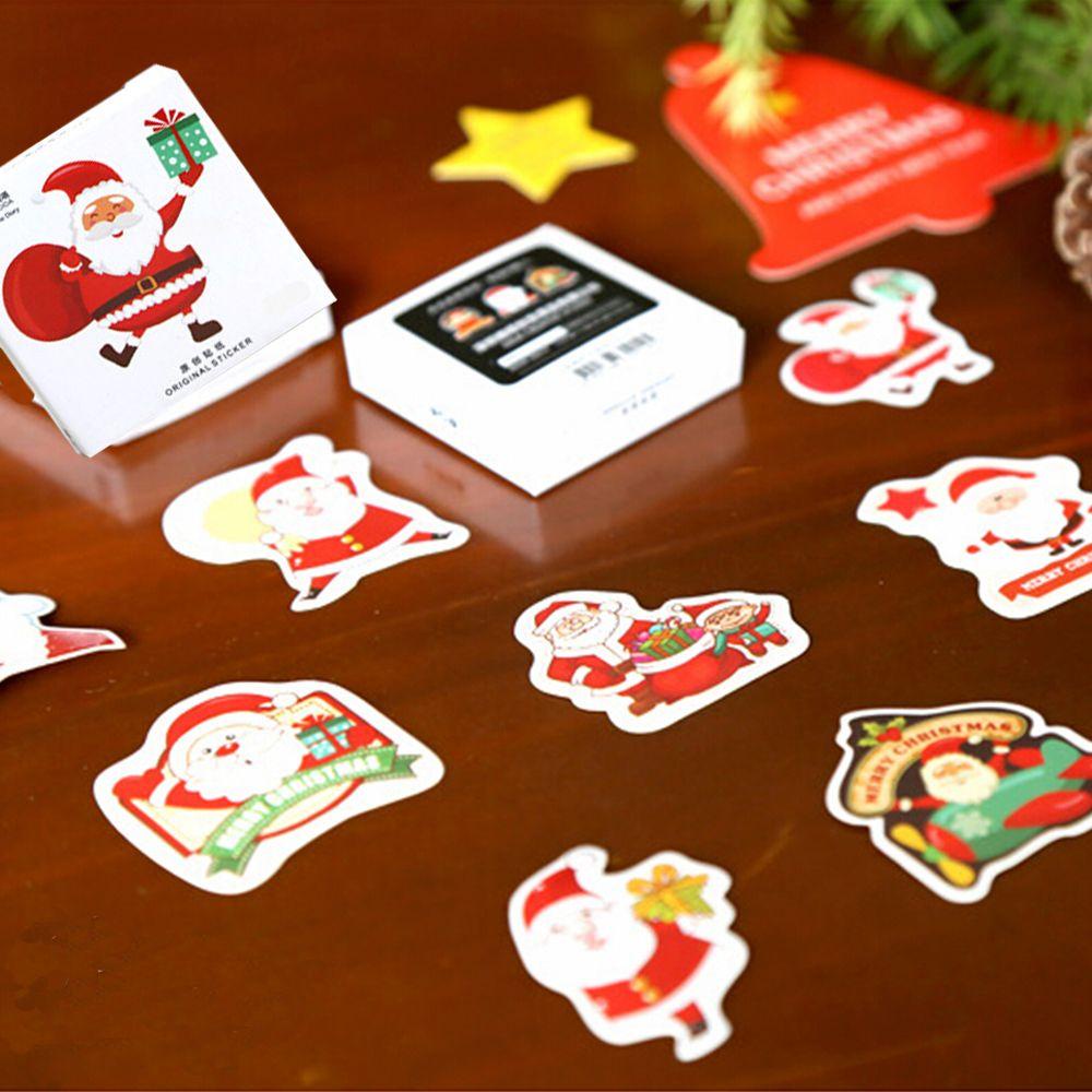 Bộ 96 Miếng Dán Trang Trí Nhật Ký Chủ Đề Giáng Sinh Dễ Thương