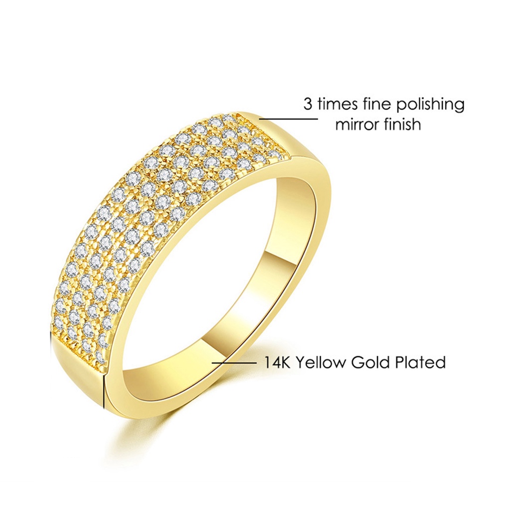 Nhẫn Đồng Bề Mặt Trơn Mượt Không Phai Màu Cho Nữ