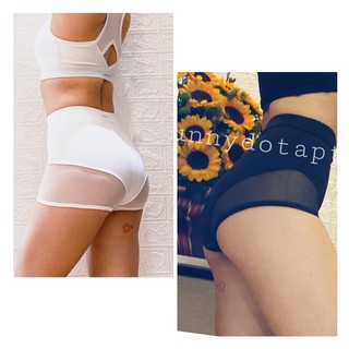 Quần booty short phối lưới tập twerk, sexydance, pole dance - SP008