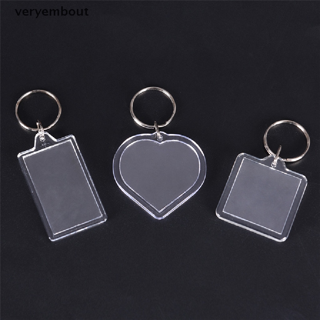 Set 5 móc khóa trong suốt dùng treo khung ảnh DIY