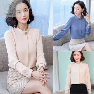Áo kiểu đính nút Hana HN007