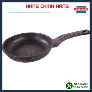 CHẢO CHỐNG DÍNH SIÊU BỀN ĐÁ SUNHOUSE 28CM, CHẢO SIÊU BỀN ĐÁ SUNHOUSE  SBD28