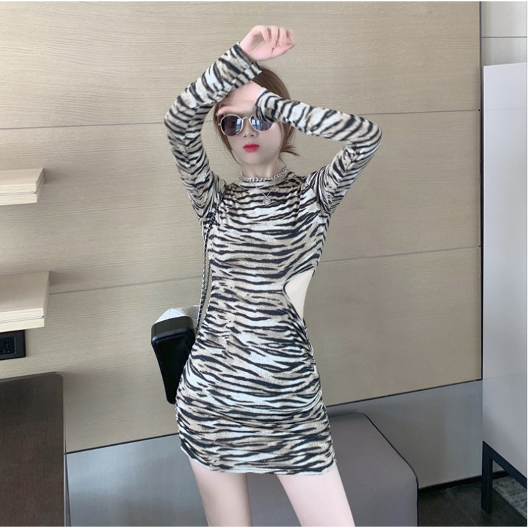 Đầm Body Lệch Vai Khoét Eo Thời Trang Nữ Thiết Kế Hot Trend | BigBuy360 - bigbuy360.vn