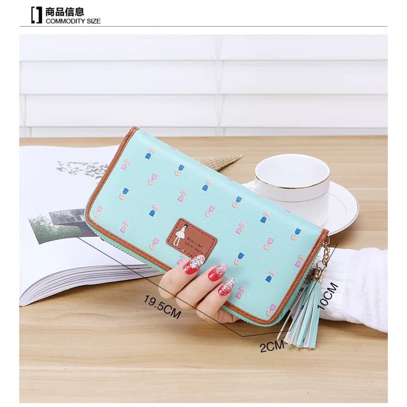 Ví dài họa tiết hoa nhí | BigBuy360 - bigbuy360.vn