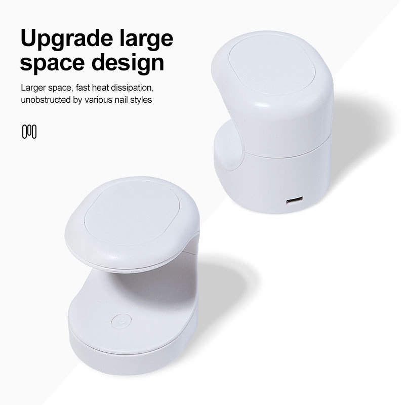 Set 32 đầu móng tay giả/ đèn sấy móng ANNIES nhỏ di động chuyên dụng