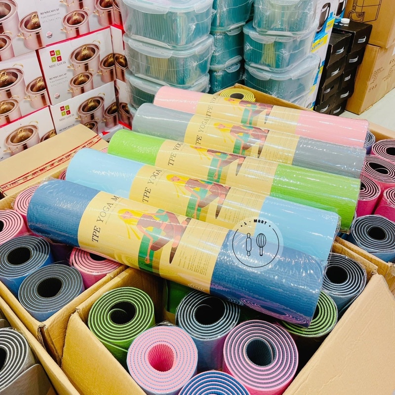 Thảm Tập Yoga Cao Cấp TPE 2 Lớp Hàng Loại Đẹp