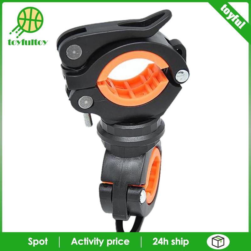 Giá Đỡ Đèn Pin Hai Bóng Gắn Tay Lái Xe Đạp Tiện Dụng