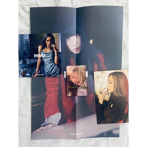 Hình TAEYEON - INVU Photocard Postcard Poster gấp
