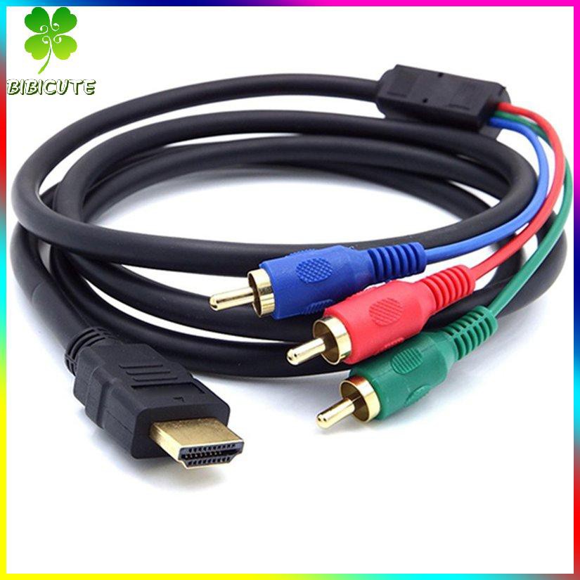 [Fast delivery]HDMI-compatible To RCA Cable Male To 3RCA AV Male Connector Adapter Cable