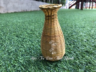 Giỏ tre lọ tre cắm hoa trang trí giỏ decor mini Mây Tre Đan Thủy Khanh
