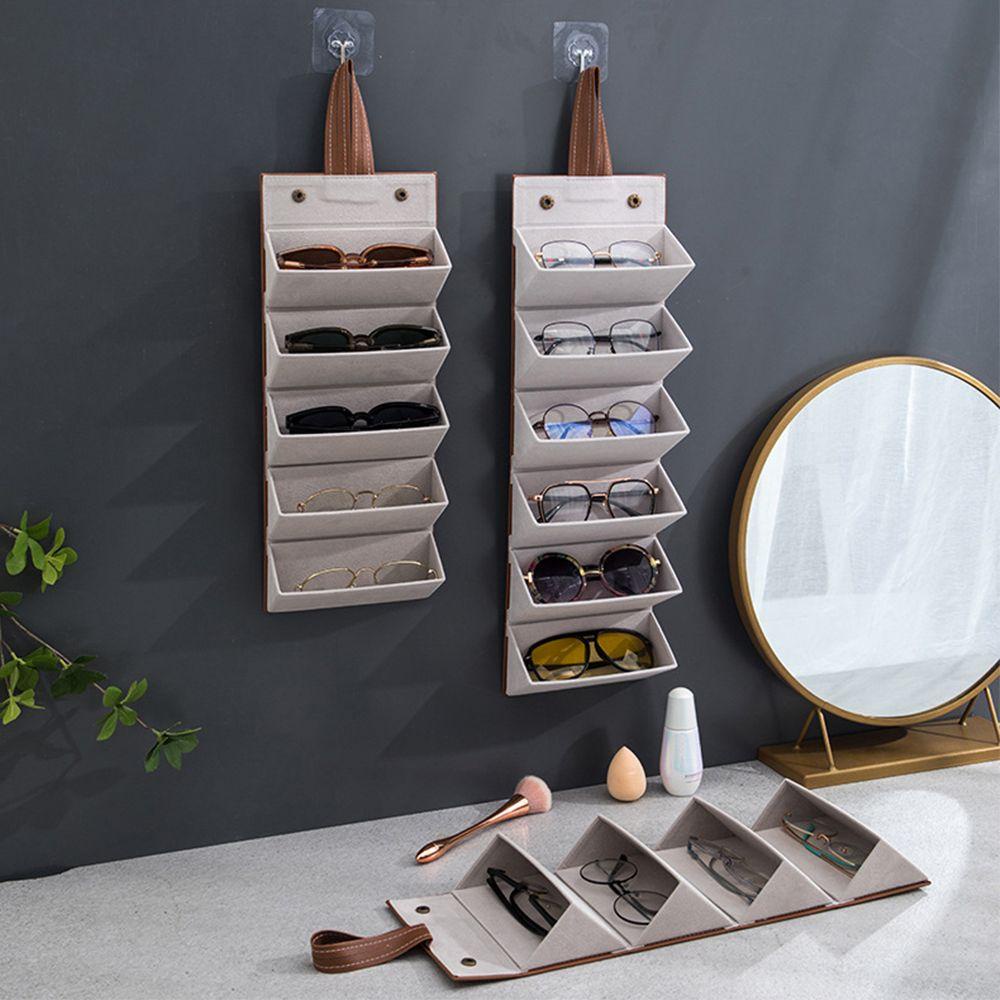 FORBETTER Hộp Đựng Mắt Kính Bằng PU Có Thể Gấp Lại Giúp Tiết Kiệm Không Gian