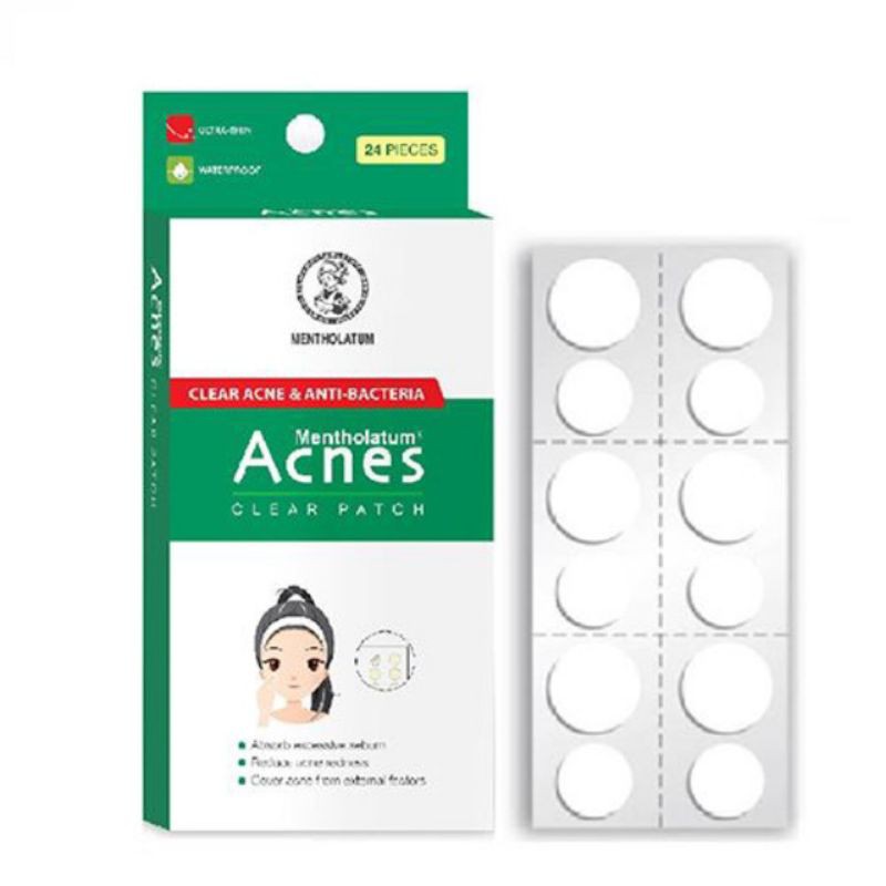 🎊Miếng dán mụn Acnes Clear Patch H12 miếng🎀