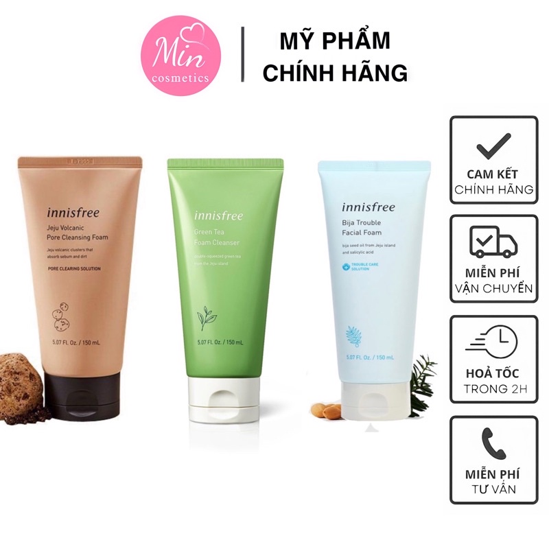 SỮA RỬA MẶT TRO NÚI LỬA INNISFREE JEJU VOLCANIC PORE CLEANSING FOAM