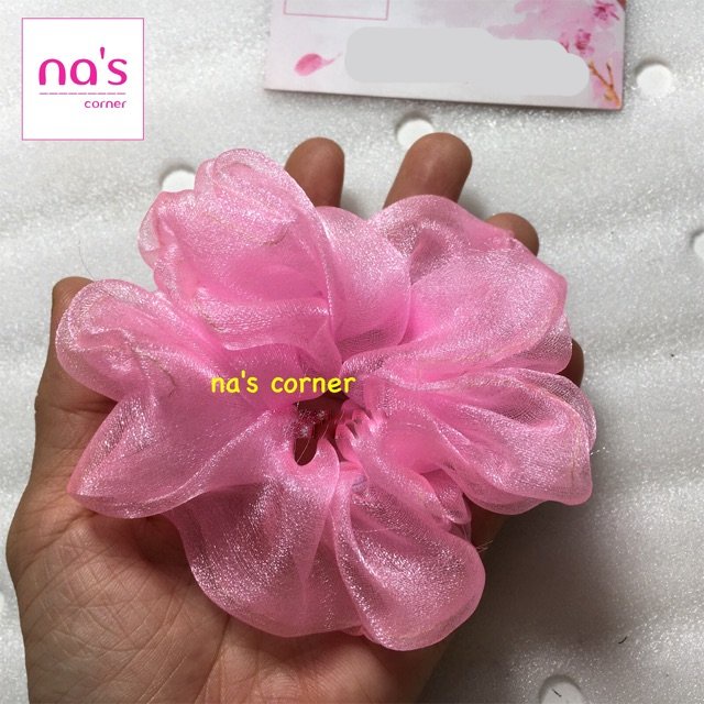 [HOT TREND] Scrunchies cột tóc voan trơn mềm buộc tóc vải