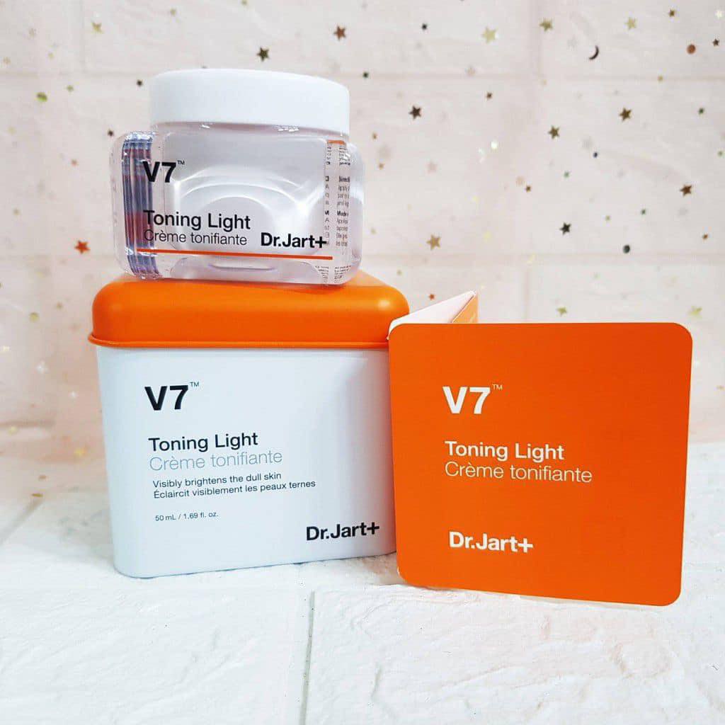 Kem dưỡng trắng da Freeship Kem face Dr.Jart+ V7 Toning Light 15ml, 50 ml, Tái Tạo Da, Giảm Thâm Mụn, Nám, tàn nhang