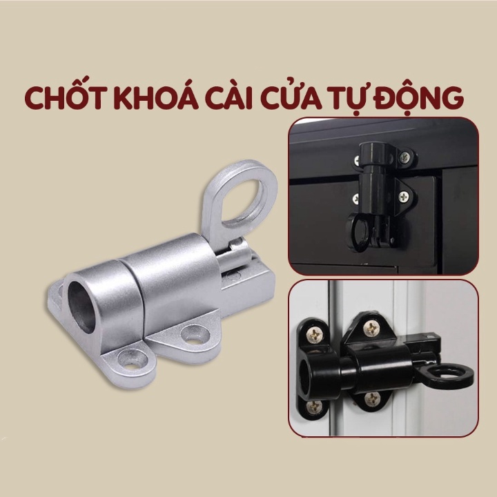 Chốt Khóa Cài Cửa An Toàn Tự Động Bằng Hợp Kim Nhôm