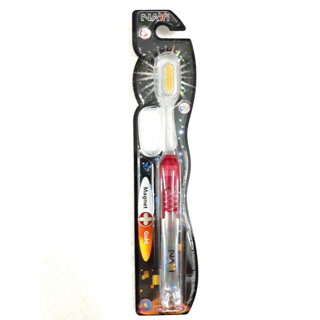 1 Cây Bàn Chải NAVI MAGNET GOLD  NANO SILVER BCM01 (Giao màu ngẫu nhiên)