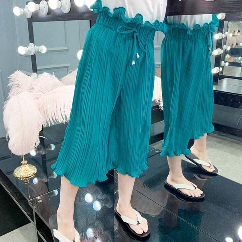 Quần Thể Thao Ngắn Màu Trơn Bằng Cotton Chống Muỗi Cho Bé Gái