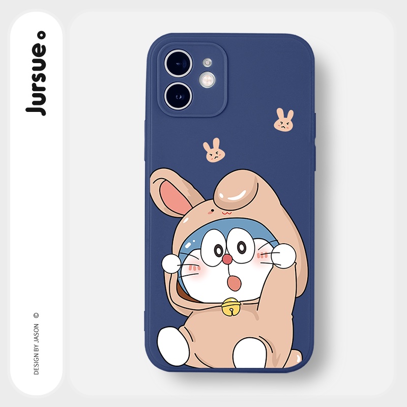 Ốp lưng JURSUE hoạt hình cặp đôi dễ thương đẹp cho iPhone 15 14 13 12 11 Pro Max SE 2020 X XR XS 8 7 ip 6S 6 Plus kute Y207