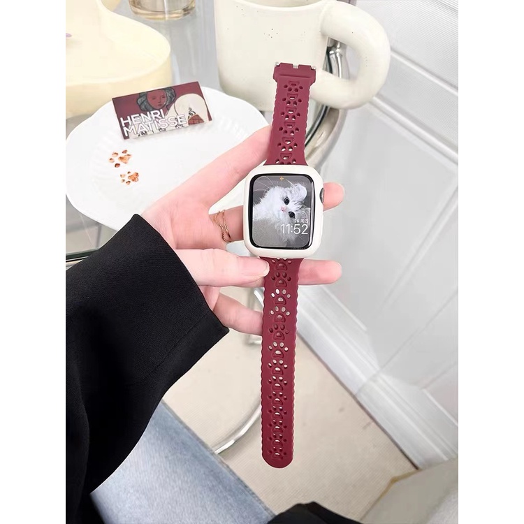 Dây Đeo Silicone Hình Chân Mèo Cho Đồng Hồ Thông Minh Apple Watch 7/6/SE/5/4/3/2/1 38mm 40mm 42mm 44mm 41MM 45MM