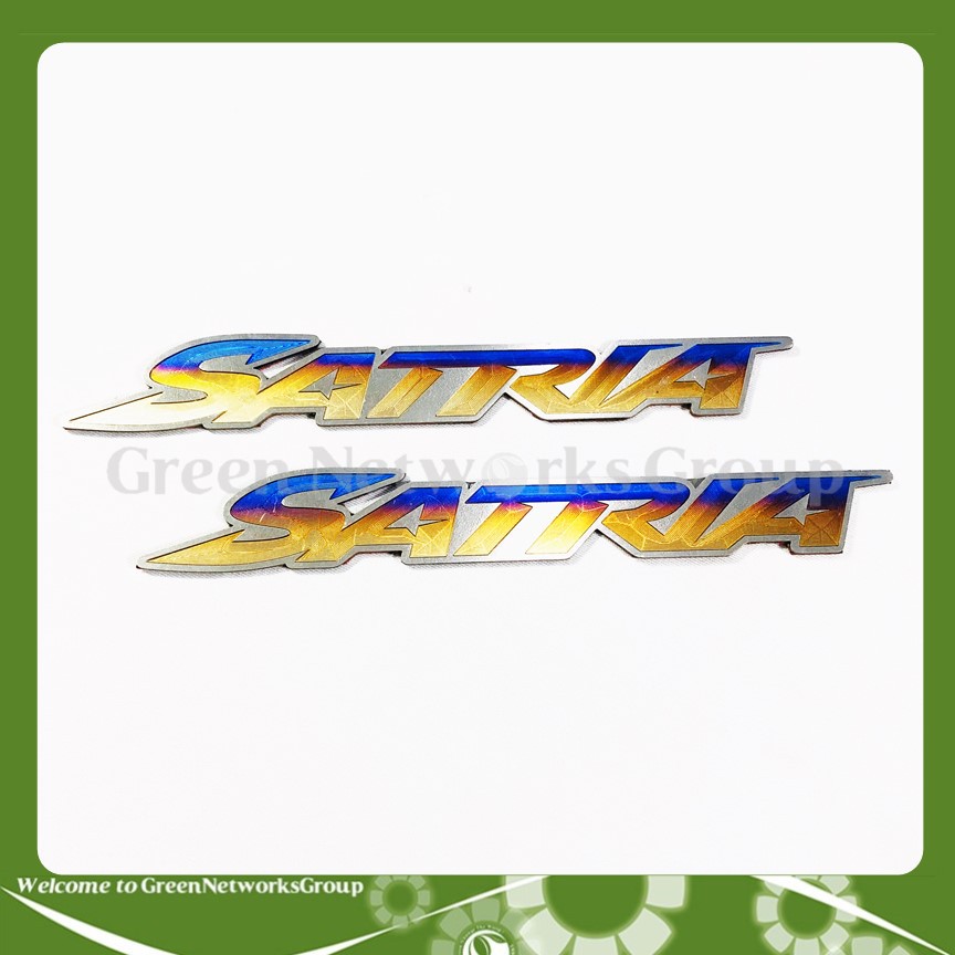 Tem chữ nổi titan dành cho dòng xe Satria Greennetworks