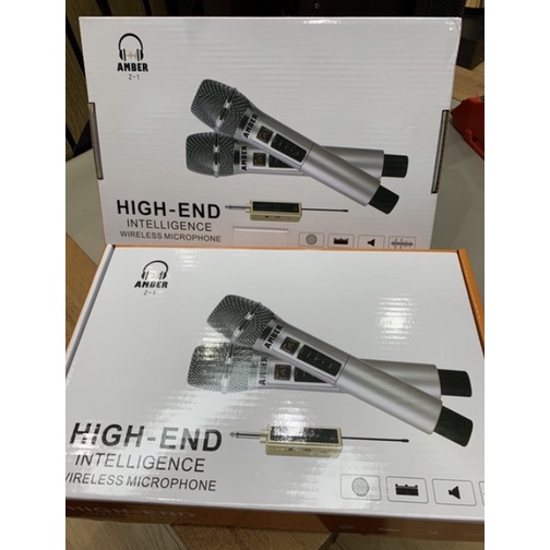 Mic Karaoke không dây Excelvan Z2 Pro,Amber Z1 có tích hợp vang số