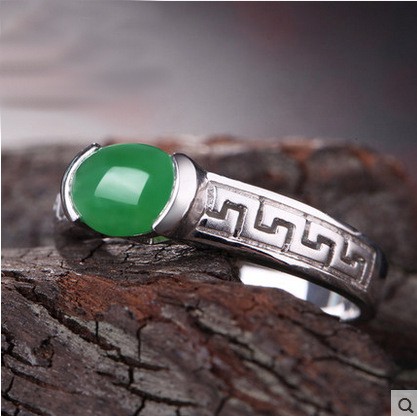 Nhẫn Đeo Tay Kim Loại Khảm Đá Màu Thanh Lịch Cho Nữ