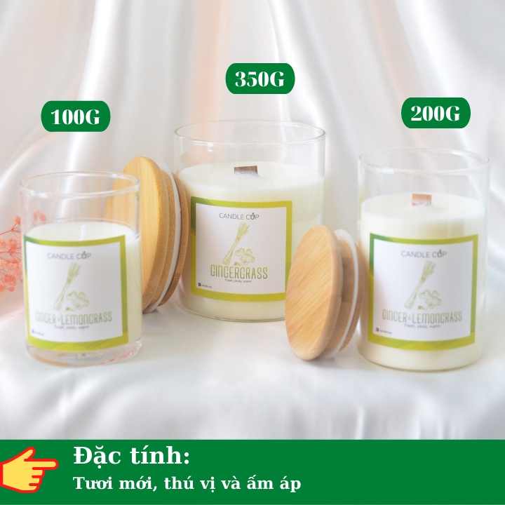 Nến Thơm khử mùi AGAYA Candle Cup - Mùi GINGERGRASS